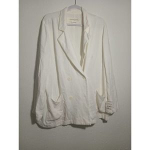 Treasure & Bond Women Ivory Blazer Size 1,X
